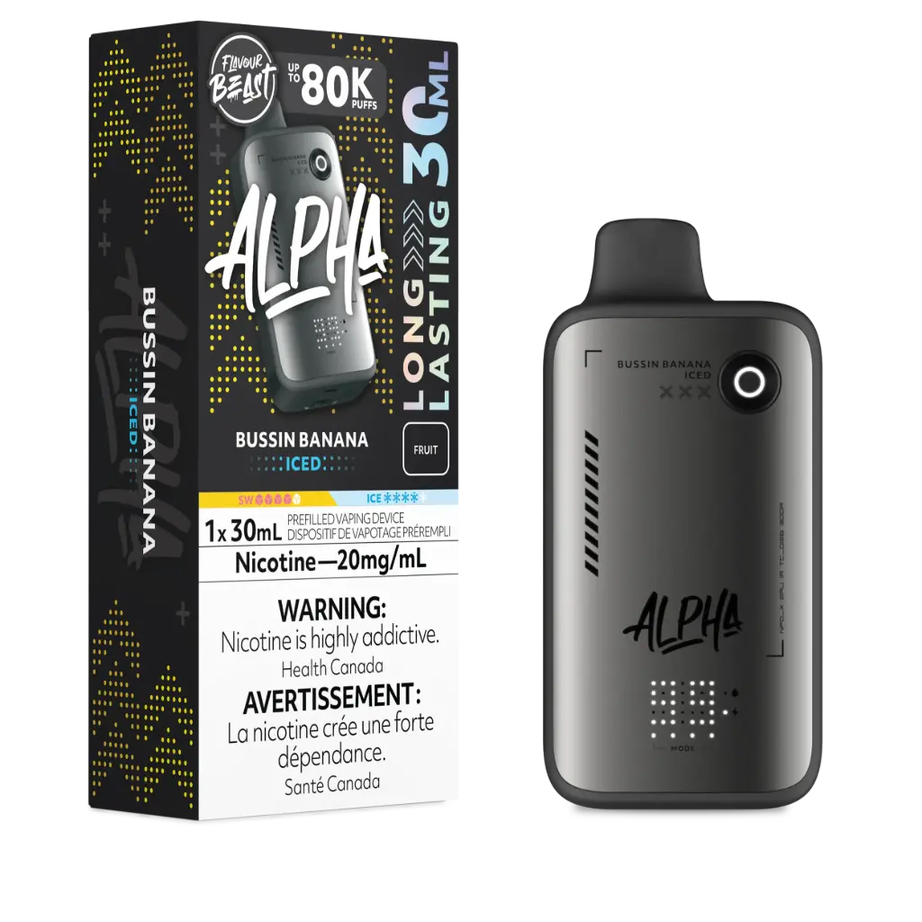 FLAVOUR BEAST ALPHA 80K (30ML) - Bussin Banana Iced