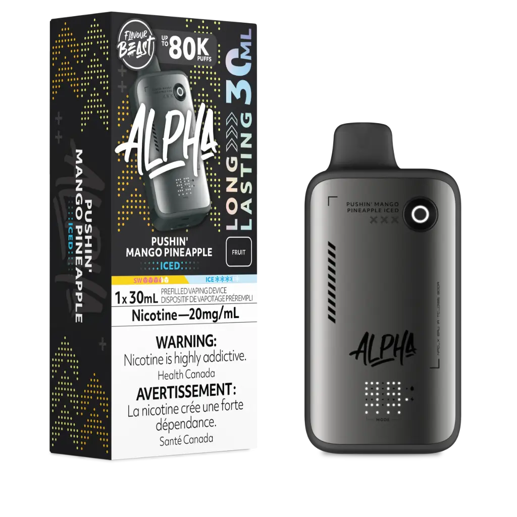 FLAVOUR BEAST ALPHA 80K (30ML) - Pushin' Mango Pineapple Iced