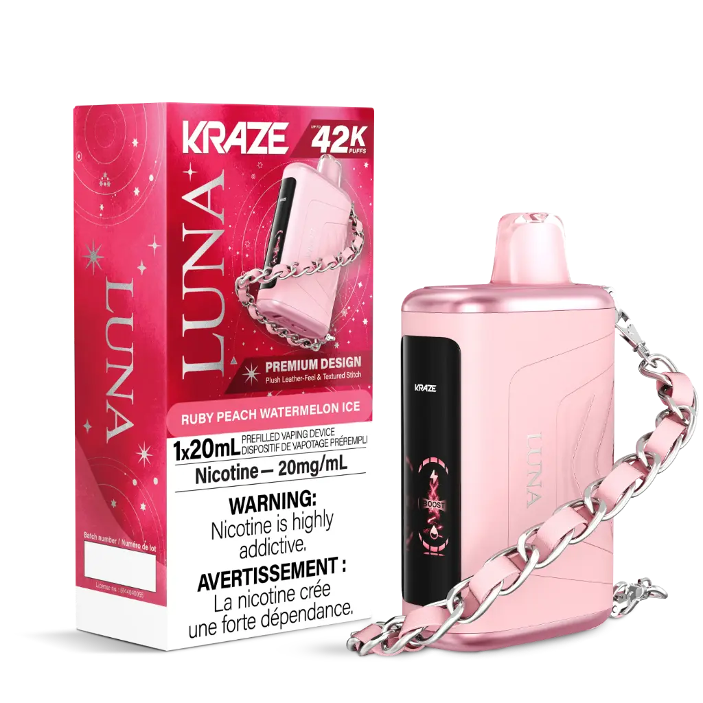 KRAZE LUNA 42K (20ML) - Ruby Peach Watermelon Ice