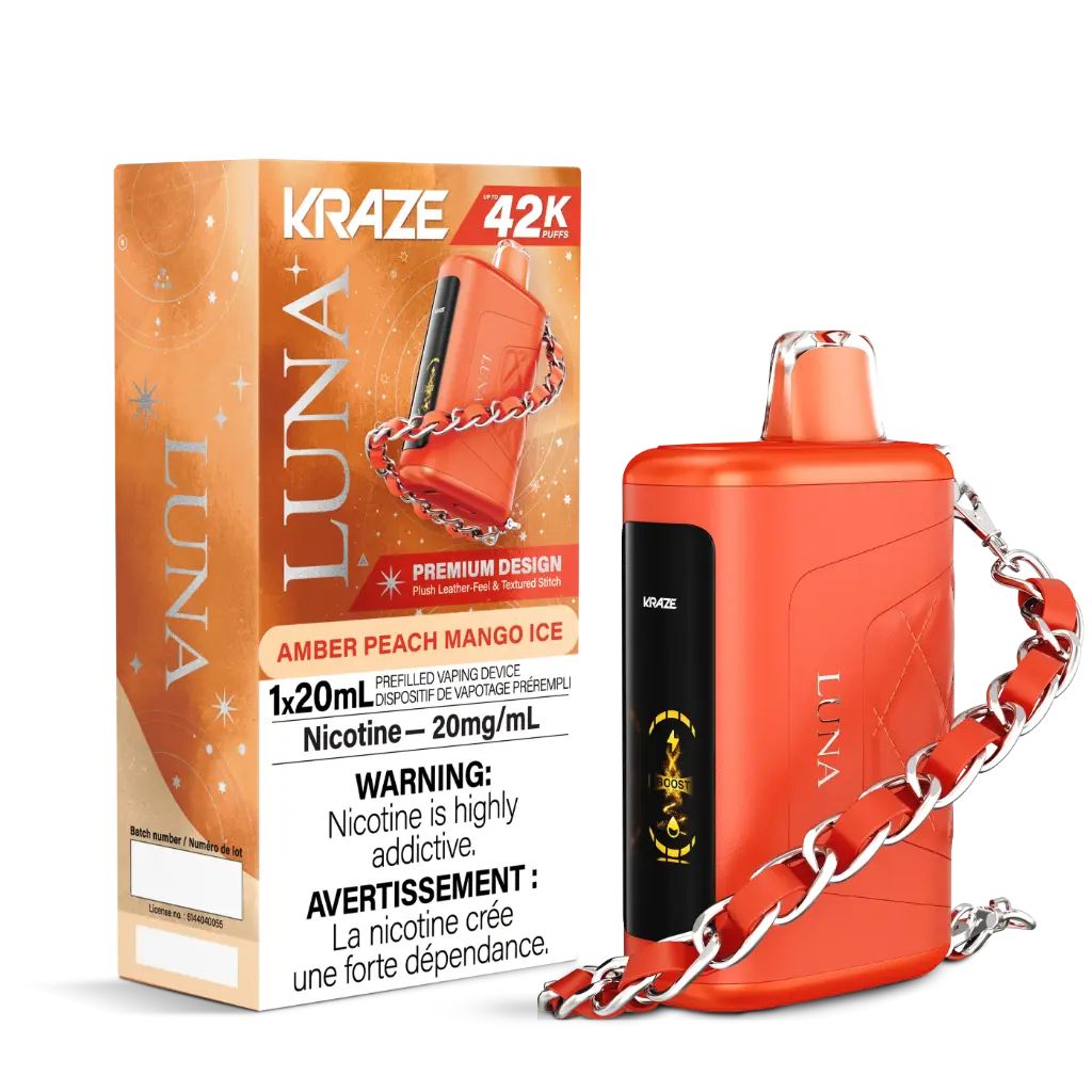 KRAZE LUNA 42K (20ML) - Amber Peach Mango Ice