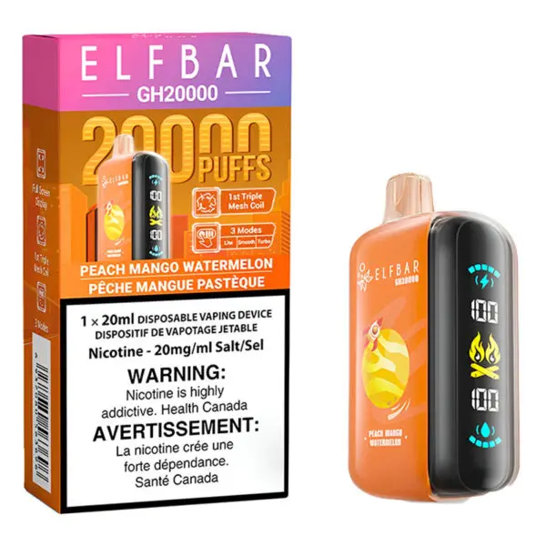 ELFBAR GH20K (20ML) - PEACH MANGO WATERMELON