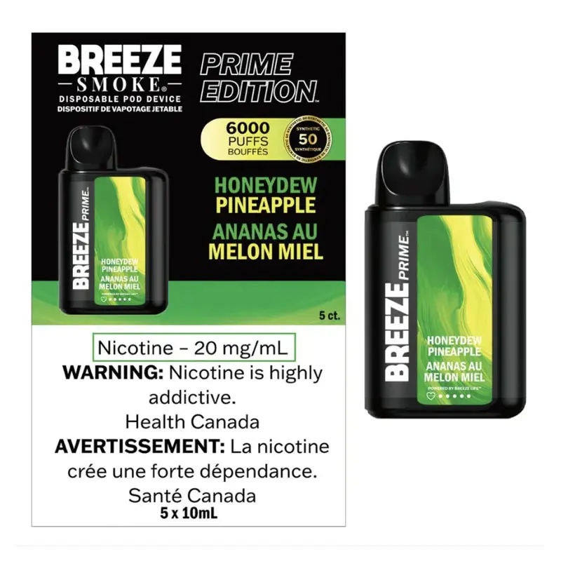 BREEZE PRIME S50 6000 (8ML) - HONEYDEW PINEAPPLE