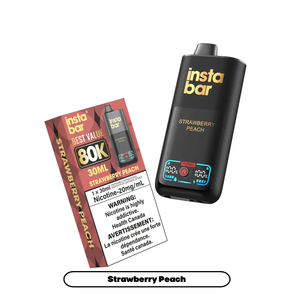 INSTABAR 80K (30ML) - Strawberry Peach
