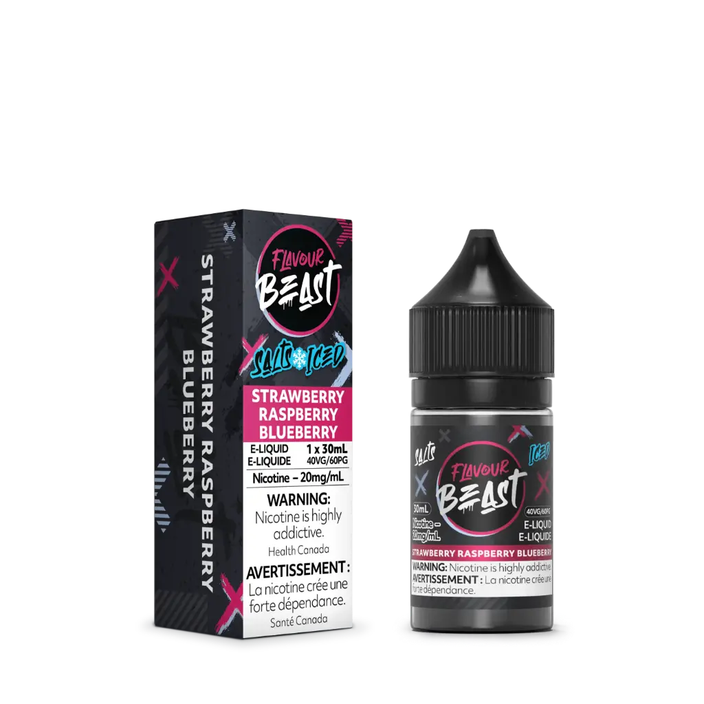 Flavour Beast E-Liquid- 30ML - Strawberry Raspberry Blueberry Iced