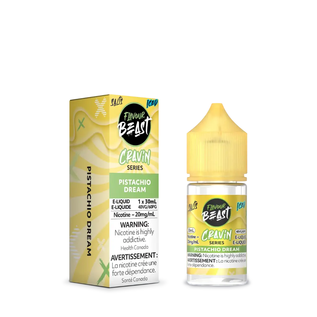 Flavour Beast Cravin E-Liquid- 30ML - Pistachio Dream (ICED)