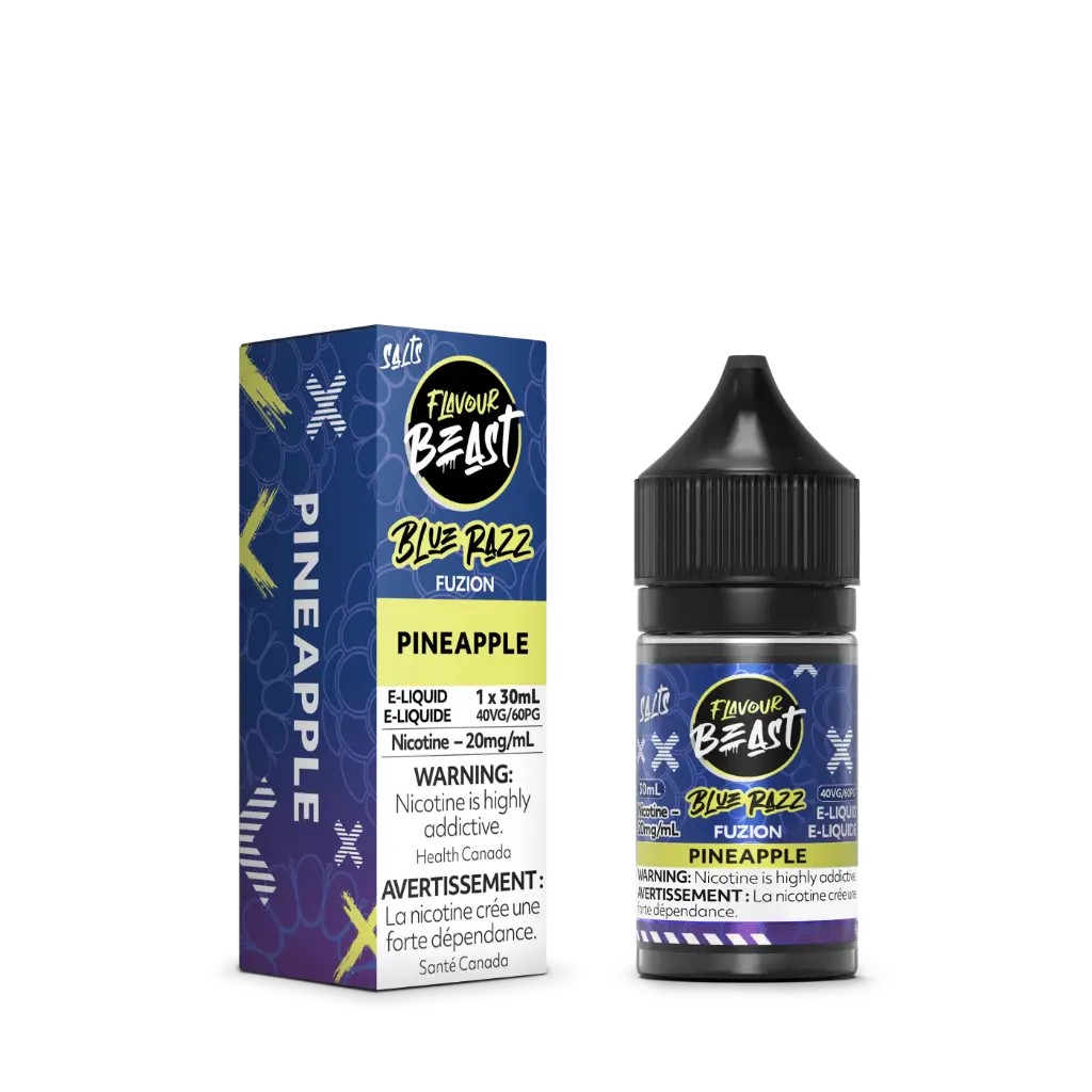 Flavour Beast Fuzion E-Liquid- 30ML - Blue Razz Fuzion Pineapple