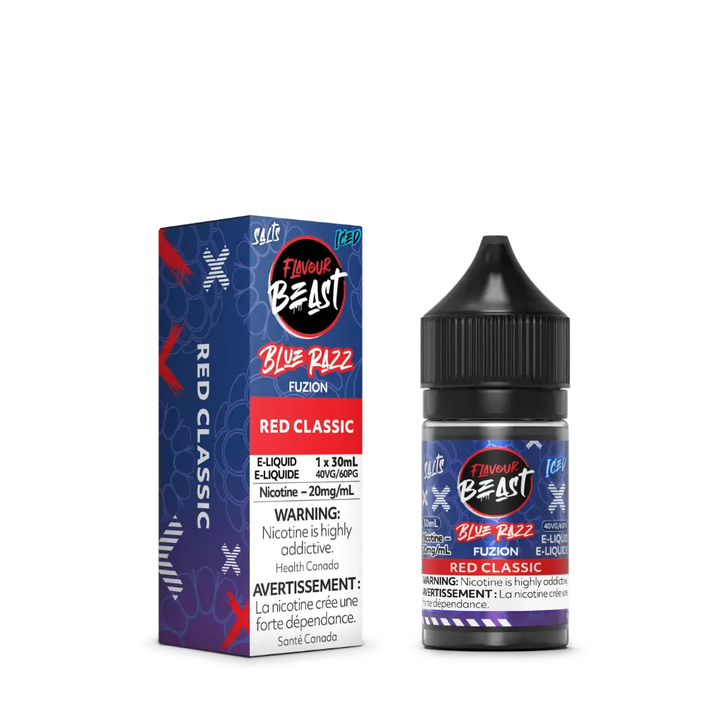 Flavour Beast Fuzion E-Liquid- 30ML - Blue Razz Fuzion Red Classic ICED