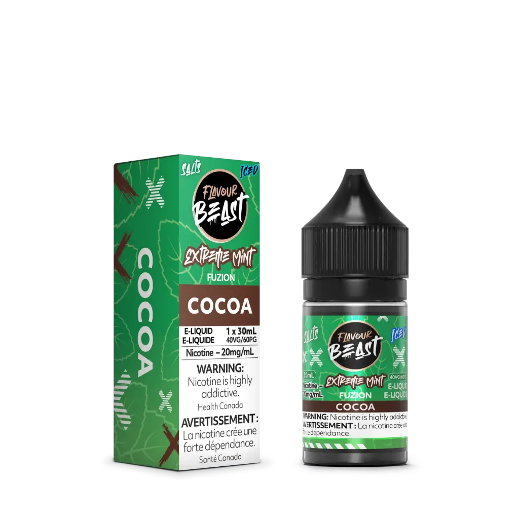 Flavour Beast Fuzion E-Liquid- 30ML - Extreme Mint Fuzion Cocoa ICED
