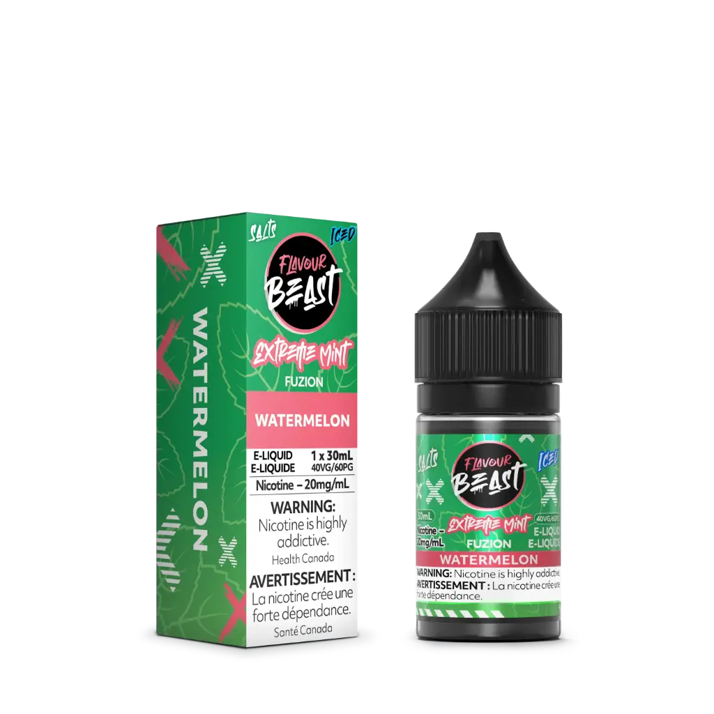 Flavour Beast Fuzion E-Liquid- 30ML - Extreme Mint Fuzion Watermelon ICED