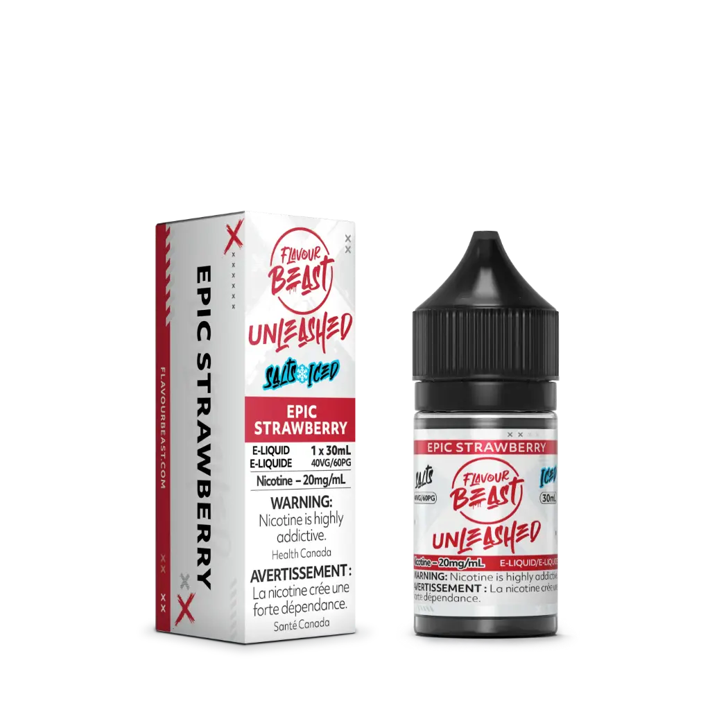 Flavour Beast Unleashed E-Liquid- 30ML - Epic Strawberry