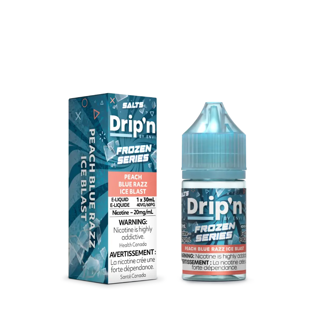 Drip'n E-Liquid Frozen Series- 30ml - Peach Blue Razz Ice