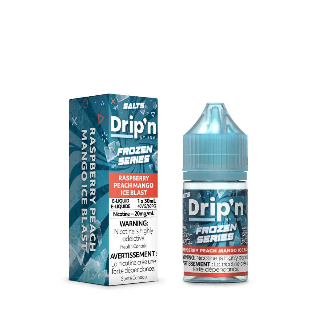 Drip'n E-Liquid Frozen Series- 30ml - Raspberry Peach Mango Ice