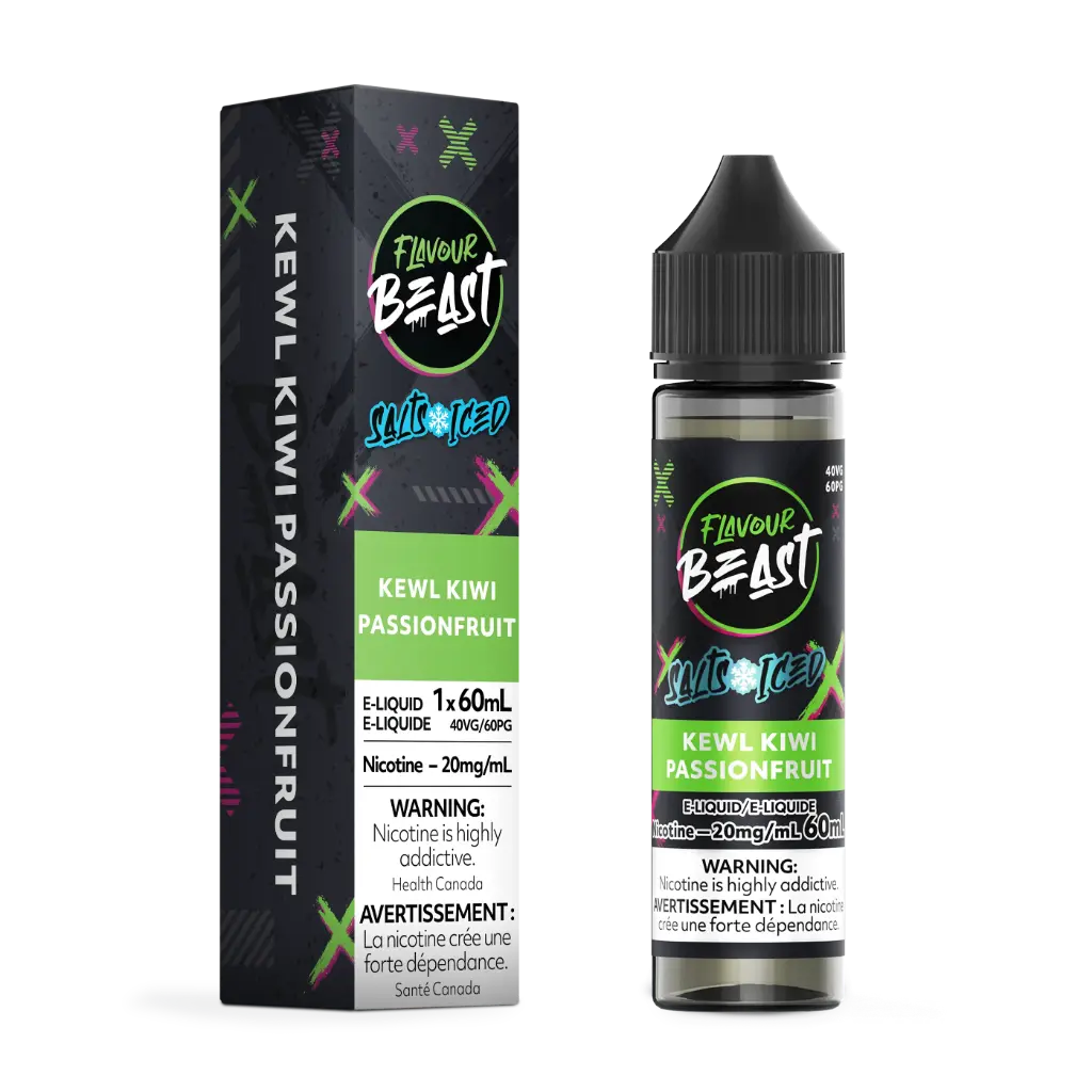 Flavour Beast E-Liquid- 60ML - Kewl Kiwi Passionfruit