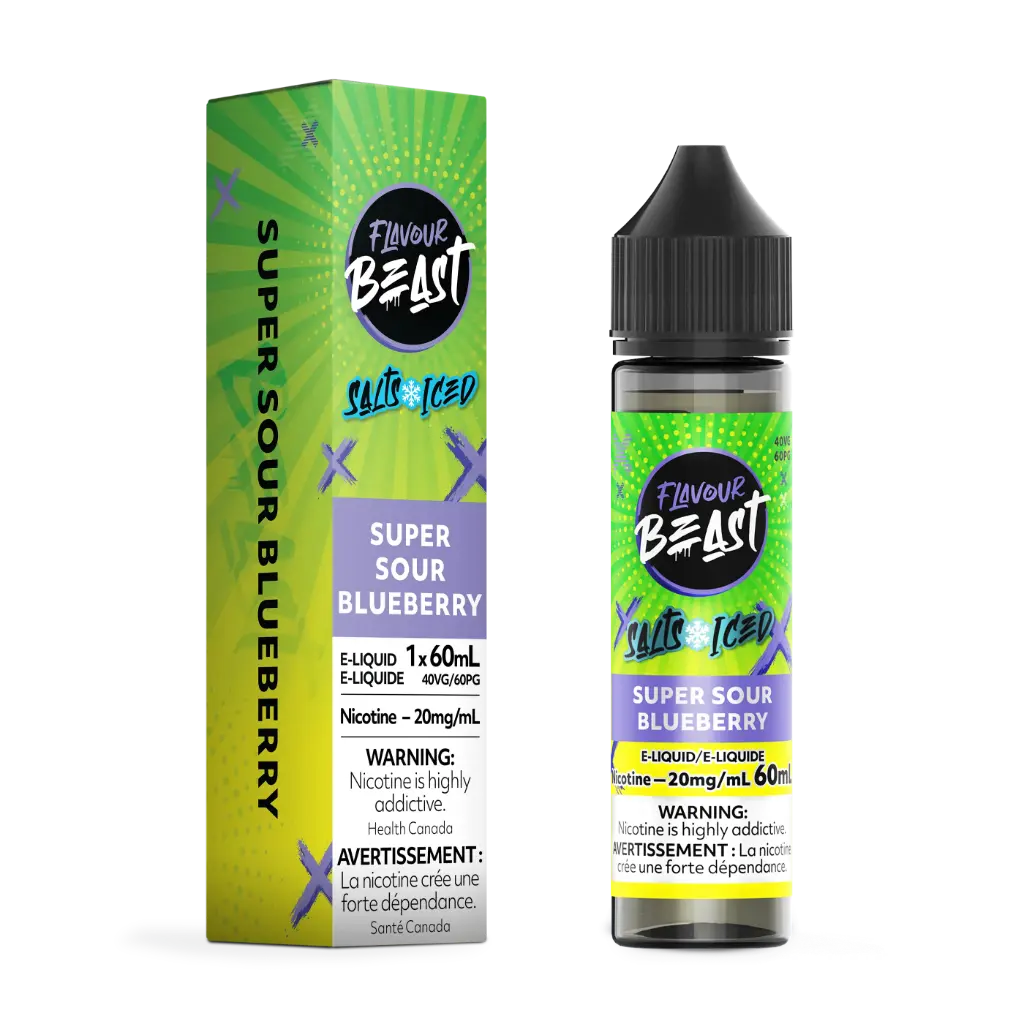 Flavour Beast E-Liquid- 60ML - Super Sour Blueberry