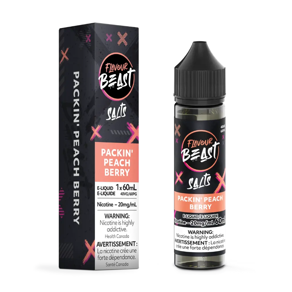 Flavour Beast E-Liquid- 60ML - Packin' Peach Berry