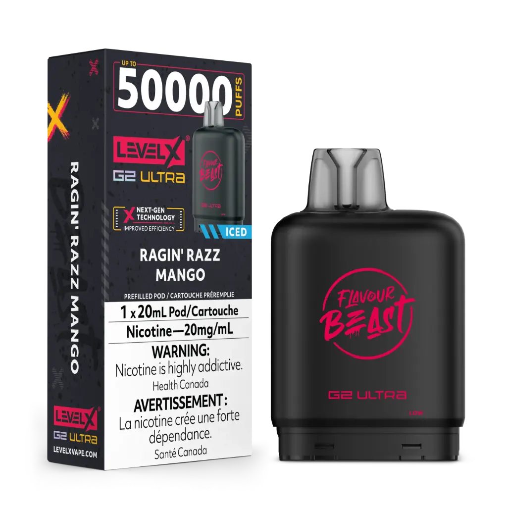 Flavour Beast G2 Ultra 50K POD (20ML) - Ragin' Razz Mango