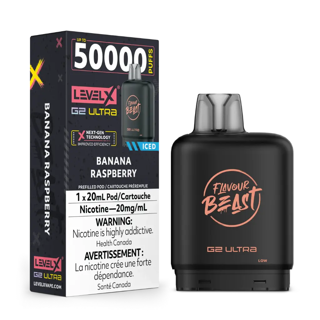 Flavour Beast G2 Ultra 50K POD (20ML) - Banana Raspberry Iced
