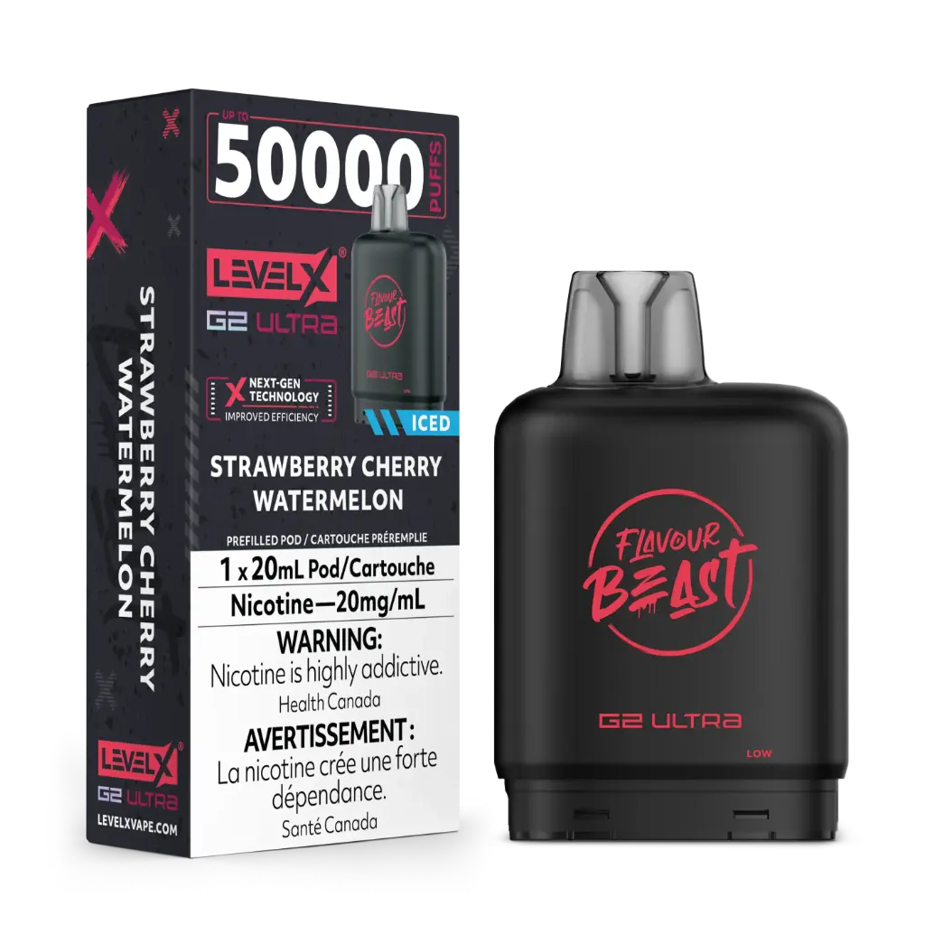Flavour Beast G2 Ultra 50K POD (20ML) - Strawberry Cherry Watermelon Iced
