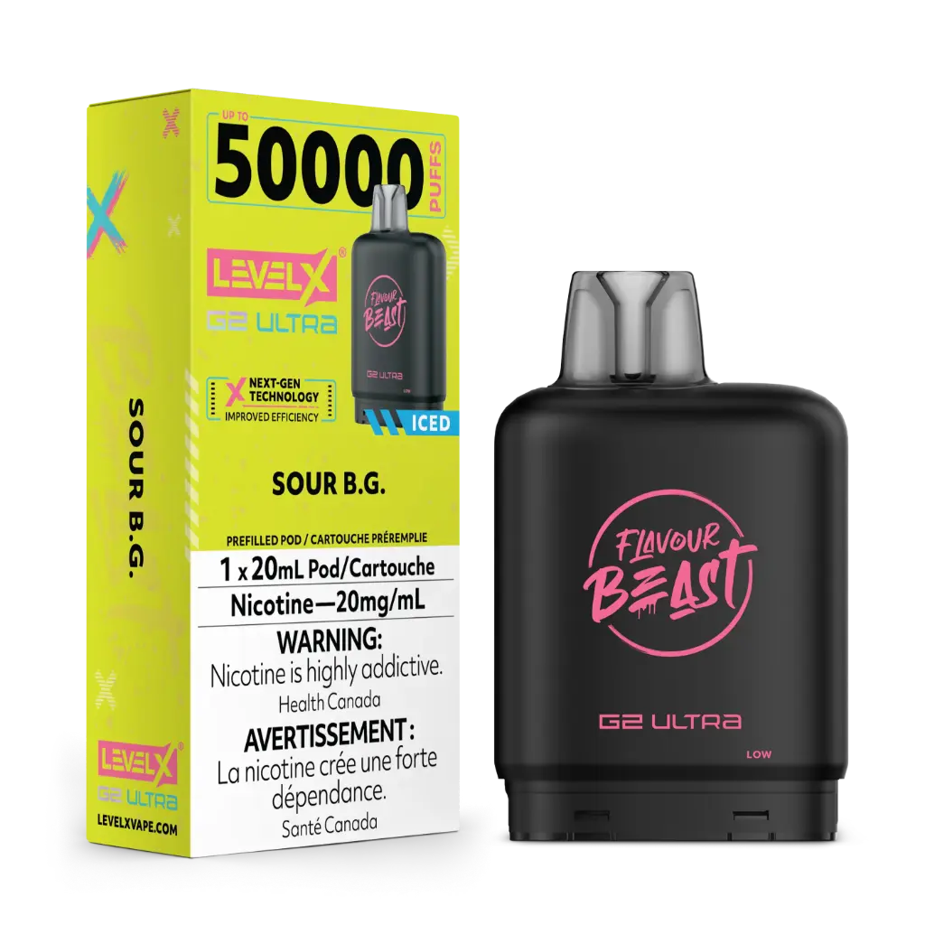 Flavour Beast G2 Ultra 50K POD (20ML) - Sour B.G. Iced
