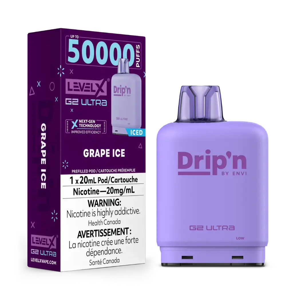 Flavour Beast DRIP'N G2 Ultra 50K POD (20ML) - Grape Ice