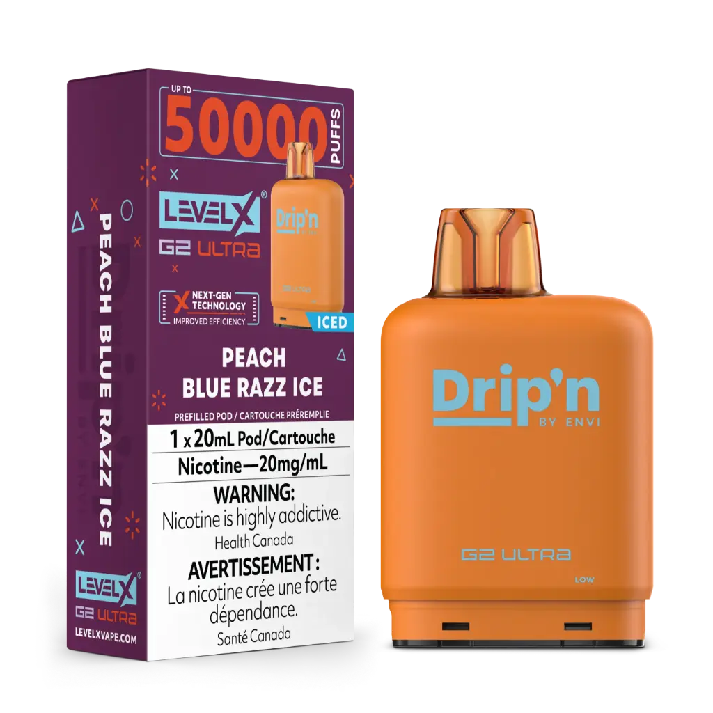Flavour Beast DRIP'N G2 Ultra 50K POD (20ML) - Peach Blue Razz Ice