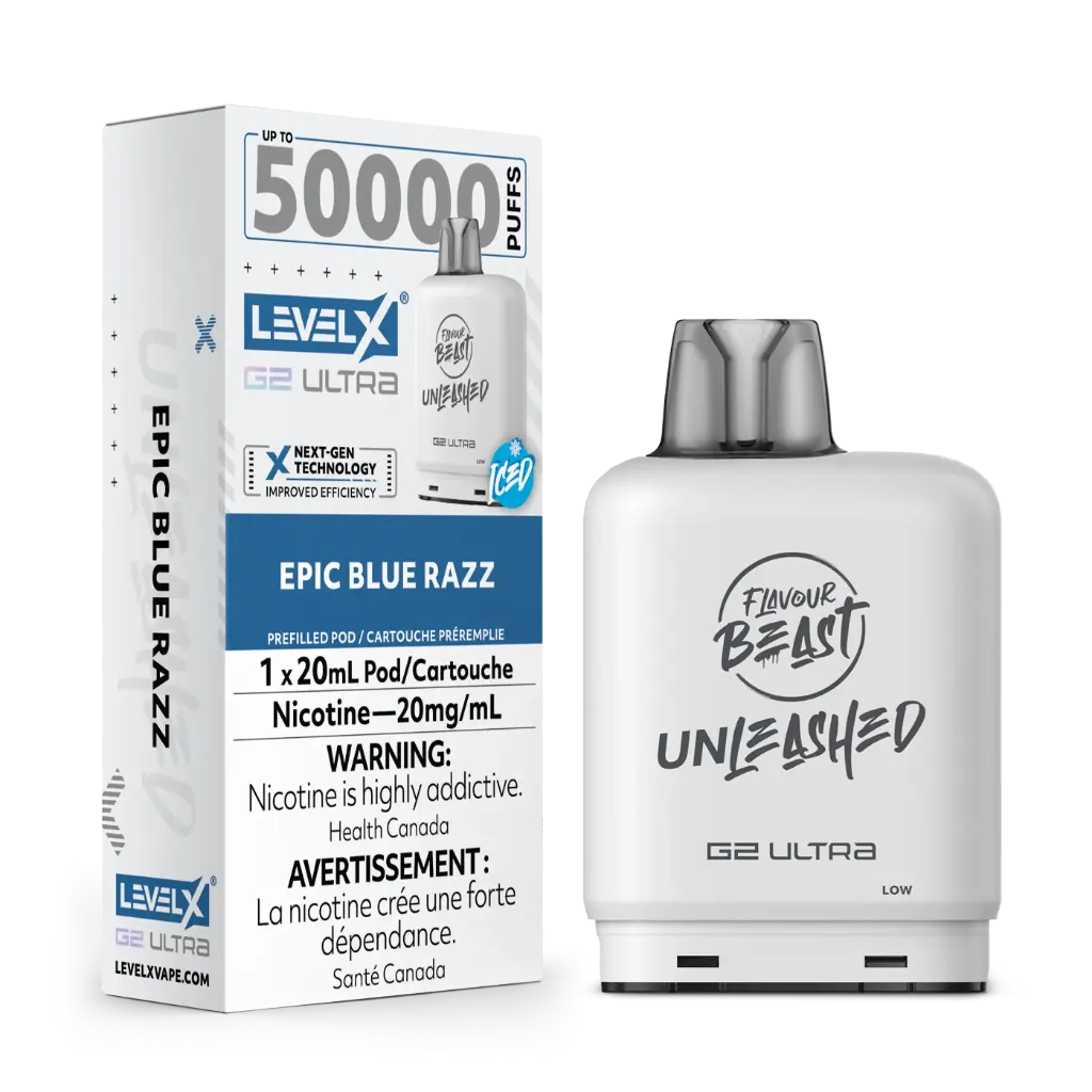 Flavour Beast UNLEASHED G2 Ultra 50K POD (20ML) - Epic Blue Razz