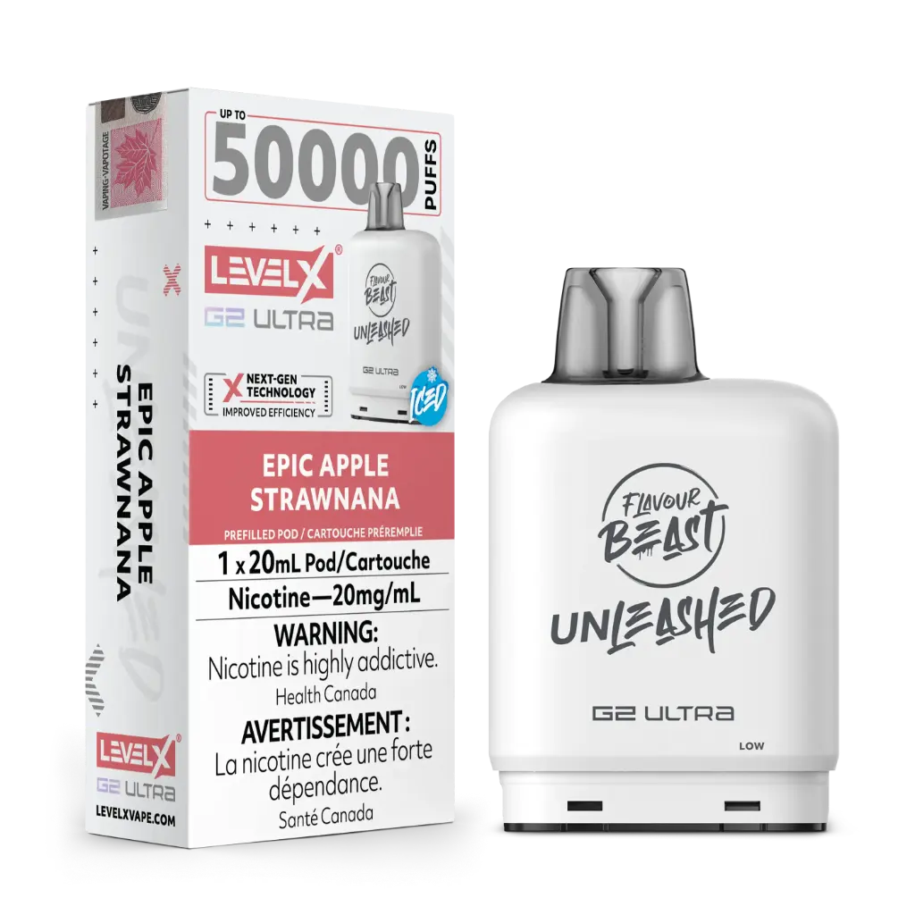 Flavour Beast UNLEASHED G2 Ultra 50K POD (20ML) - Epic Apple Strawnana (Iced)