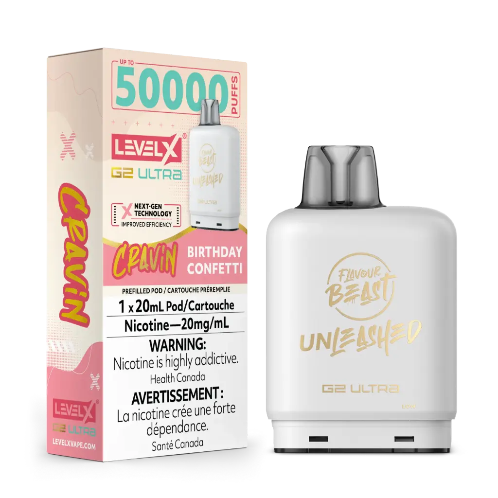 Flavour Beast UNLEASHED G2 Ultra 50K POD (20ML) - Cravin' Birthday Confetti